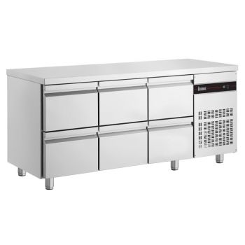Inomak koelwerkbank 1/1 GN met 6 lades PNRP222