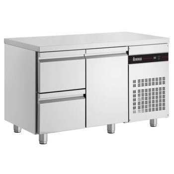 Inomak koelwerkbank 1/1 GN met 2 lades en 1 deur PNRP29