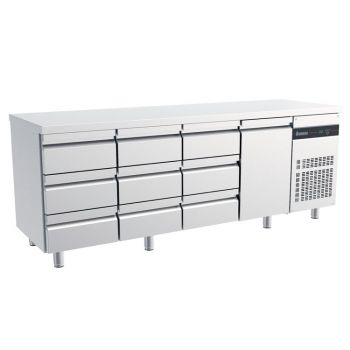 Inomak koelwerkbank 1/1 GN met 9 lades en 1 deur PNRP3339