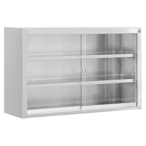 Wandhangkast met glazen schuifdeuren 140cm ET314K