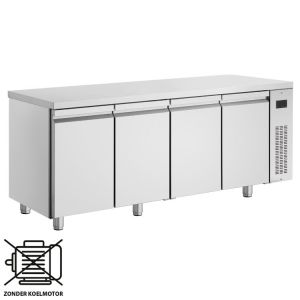 Inomak koelwerkbank 1/1 GN Remote met 4 deuren PNR9999/RU