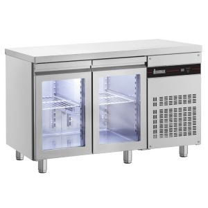 Inomak koelwerkbank 1/1 GN met 2 glasdeuren PNRP99/GL