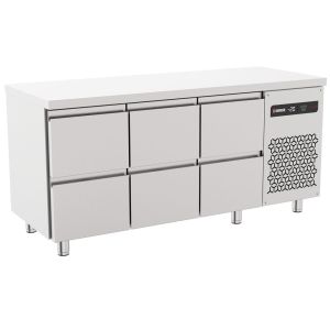 Inomak koelwerkbank 1/1 GN met 6 lades PNRPT222