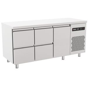 Inomak koelwerkbank 1/1 GN met 4 lades en 1 deur PNRPT229