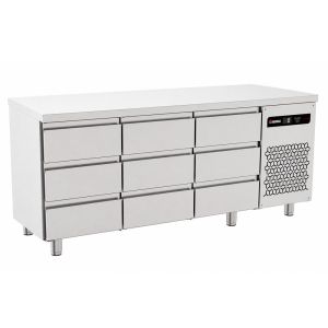 Inomak koelwerkbank 1/1 GN met 9 lades PNRPT333