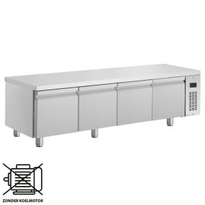 Inomak koelwerkbank 1/1 GN Snackline Remote met 4 deuren PWD7777/RU