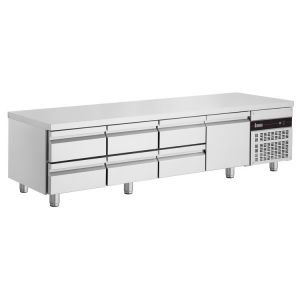 Inomak koelwerkbank 1/1 GN Snackline met 6 lades en 1 deur PWDP3337